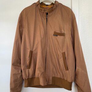 Members Only Bomber Jacket, Front Zip Closure, Tan, Brown,  Front Pockets, 46‎